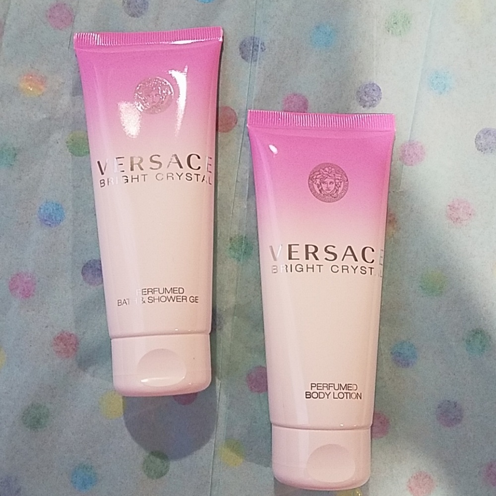 NEW Versace bright crystal shower gel & lotion